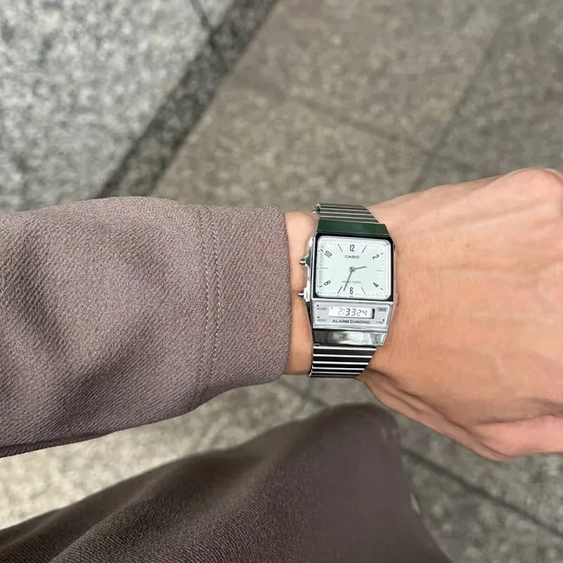 Casio Vintage Analogue-Digital Dual-time Watch- AQ-800E-3A